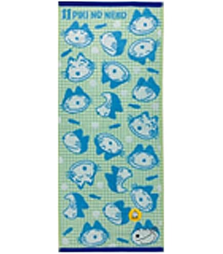 Amazon｜林(Hayashi) フェイスタオル 約34×80cm 11ぴきのねこ